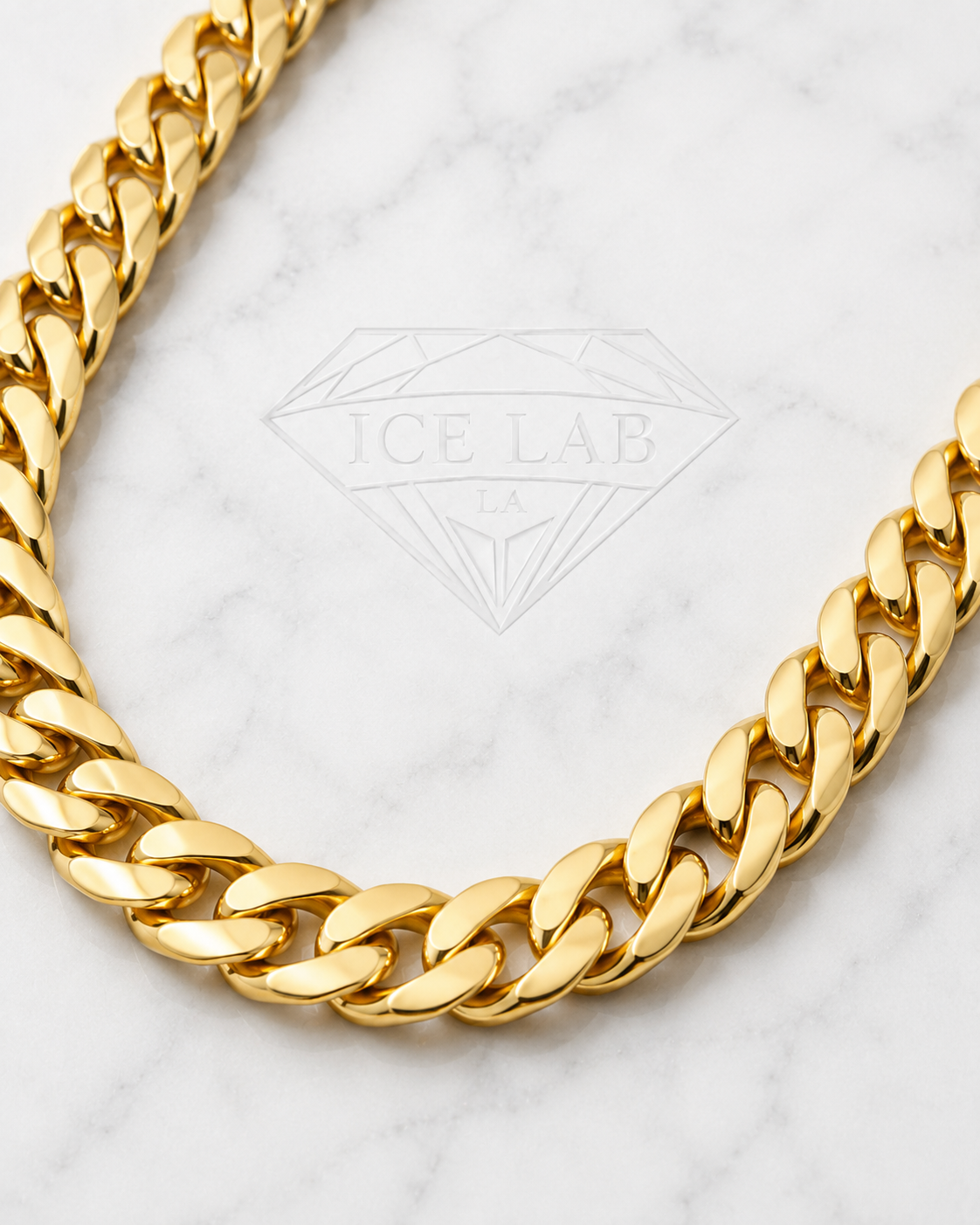 14K Gold Miami Cuban Link Chain Necklace