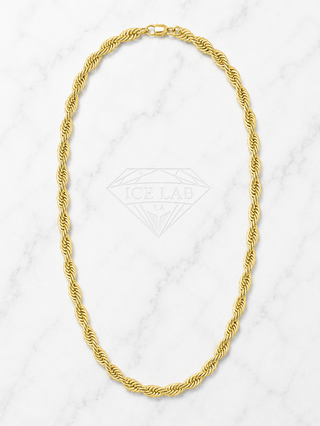 14K Gold Rope Chain Necklace