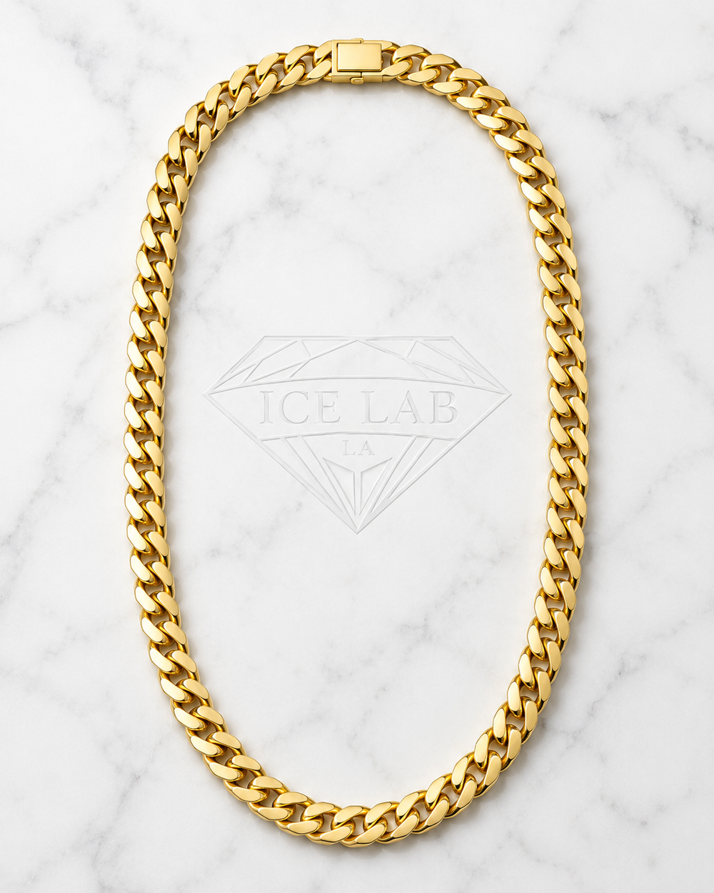 14K Gold Miami Cuban Link Chain Necklace