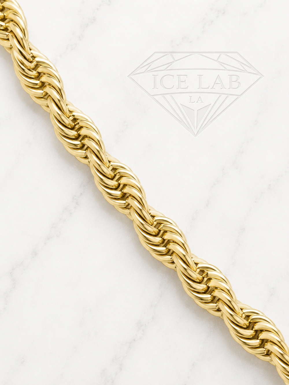 14K Gold Rope Chain Necklace